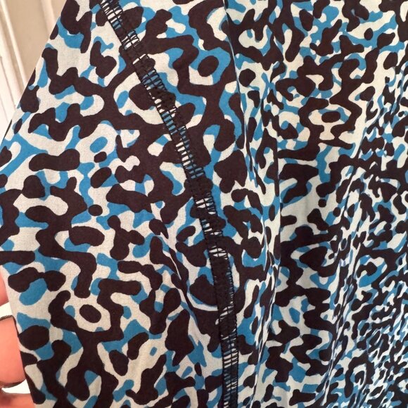 Athleta Infinty Dress Blue And Black Print Lined Racer Back Mini Dress XL NWT - Picture 8 of 10